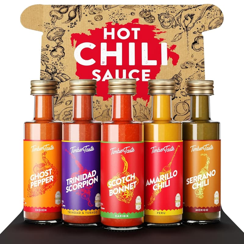 Hot Sauce Variety Pack Gift Set - Gourmet Spicy Food for Heat Lovers
