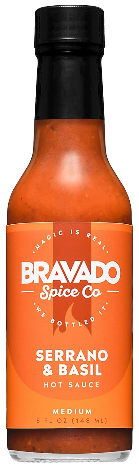 Bravado Spice Serrano & Basil Hot Sauce - Gluten-Free, Vegan 5 oz