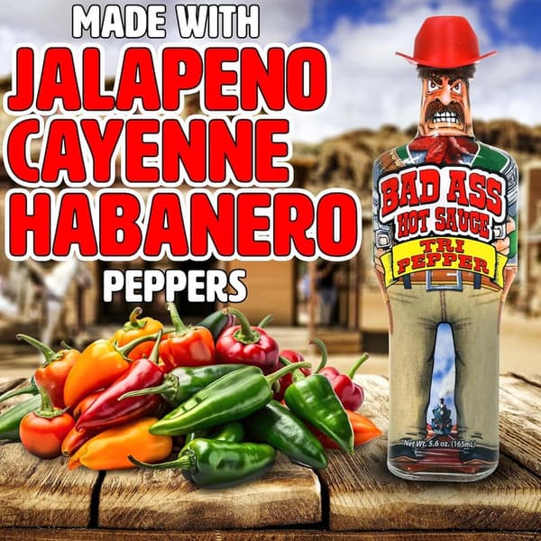 Gourmet Tri Pepper Hot Sauce - Perfect Gift for Spice Lovers