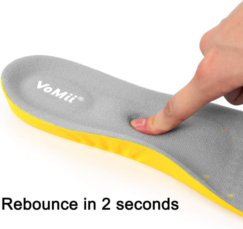 Memory Foam Insoles for High Arch Support & Plantar Fasciitis Relief