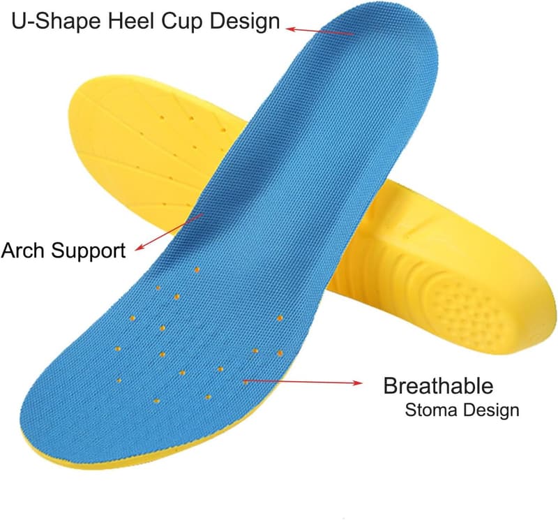 Memory Foam Orthotic Insoles for Men and Women