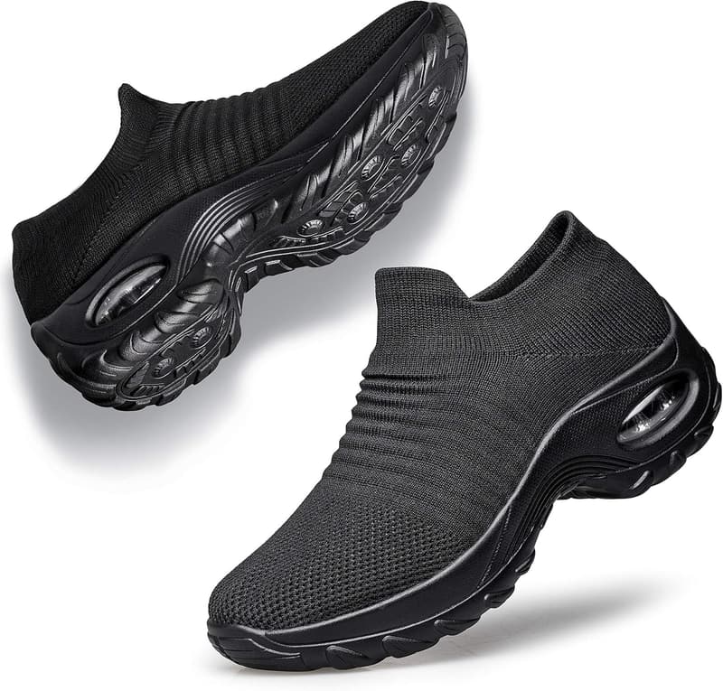 Comfortable Slip-On Mesh Platform Sneakers for Women