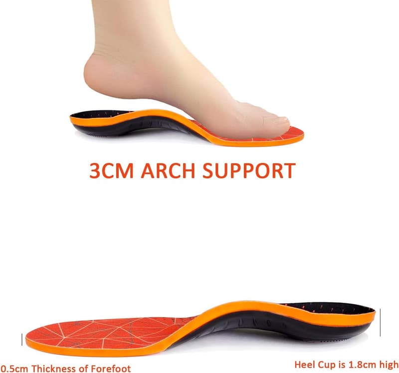 Arch Support Insoles for Hey Dude Shoes - Shock Absorbing Replacement