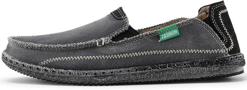Vintage Flat Canvas Loafers for Men