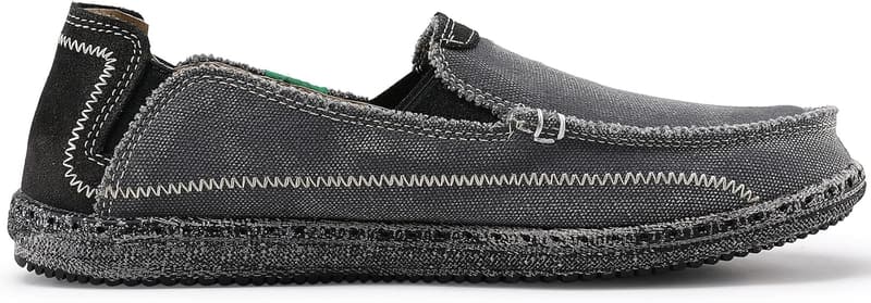 Vintage Flat Canvas Loafers for Men