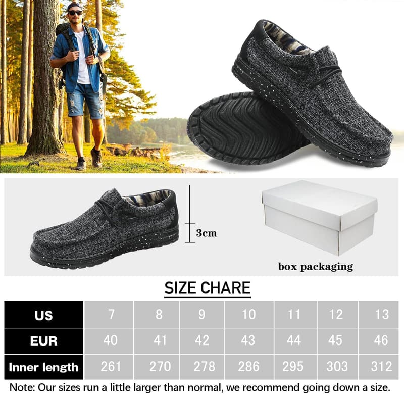 Lightweight Men's Casual Slip-On Loafers - Machine-Washable