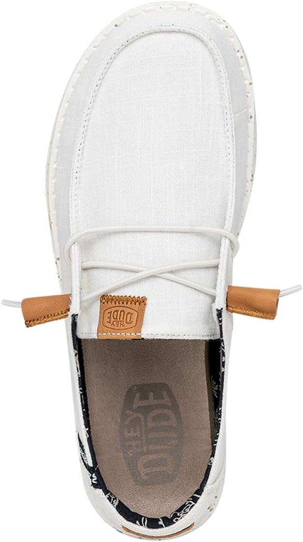 Hey Dude Women's Wendy Washed Canvas Loafers - Comfortable & Lightweight