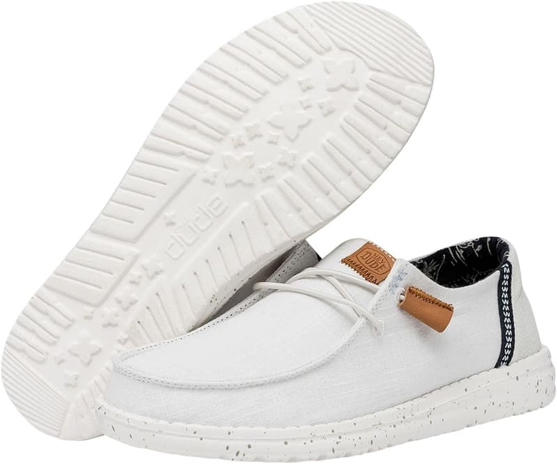 Hey Dude Women's Wendy Washed Canvas Loafers - Comfortable & Lightweight