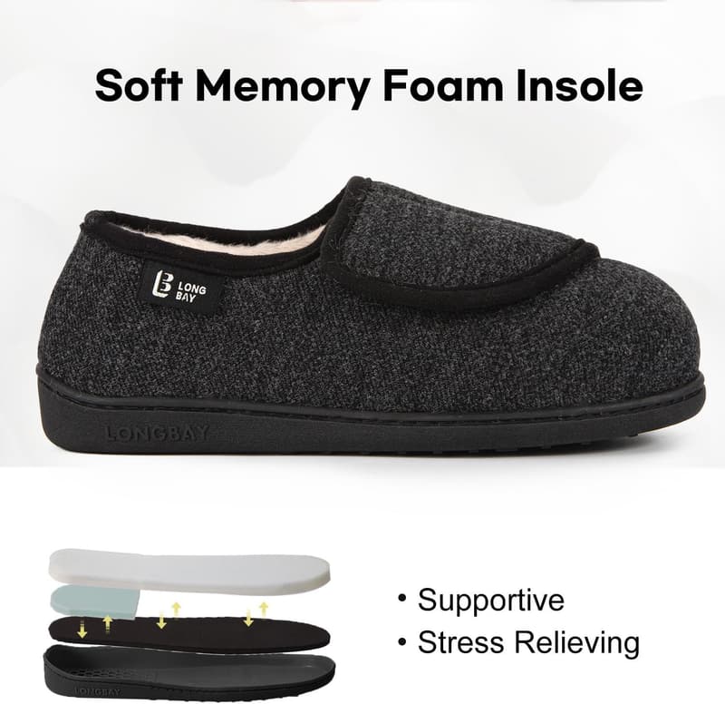 Adjustable Non-Slip Slippers for Women - Ideal for Swollen Feet