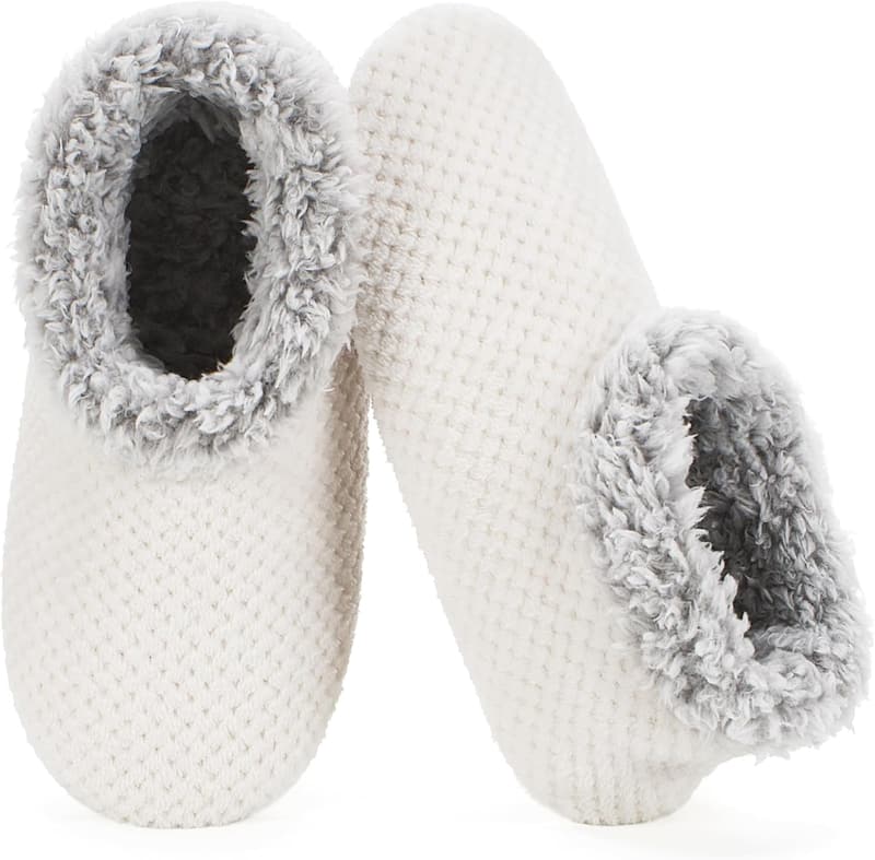Winter Cozy Fuzzy Slippers for Women with Non-Slip Soles