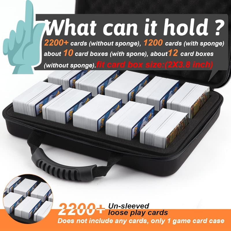 Card Game Carrying Case for Cards Against Humanity & Collectibles