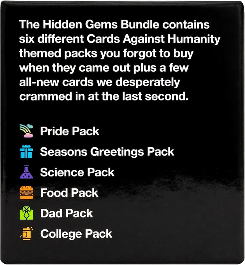 Cards Against Humanity: Hidden Gems Bundle with 16 Themed Cards