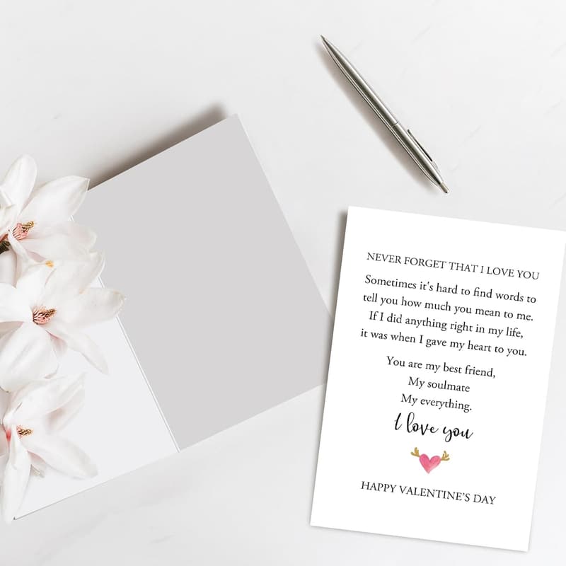 Valentine's Day Poem Card for Couples - 