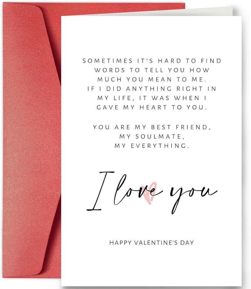 Valentine's Day Poem Card for Couples