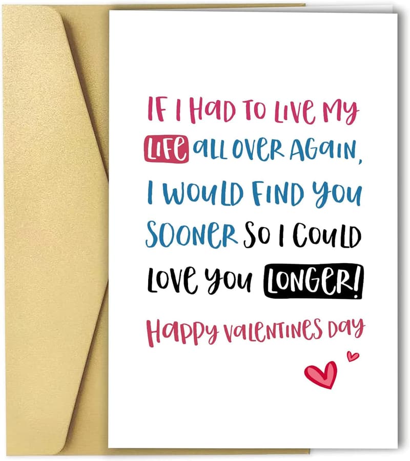 Valentine's Day Love Poem Card for Him/Her