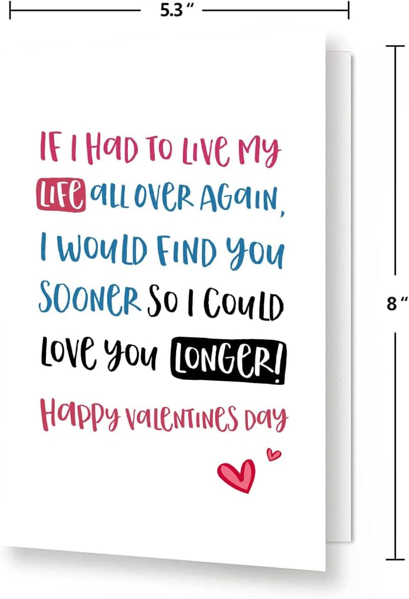 Valentine's Day Love Poem Card for Him/Her