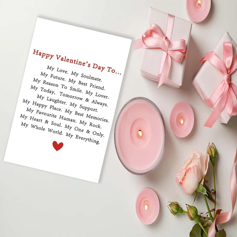 Valentine's Day Poem Card for Couples - My Everything Gift