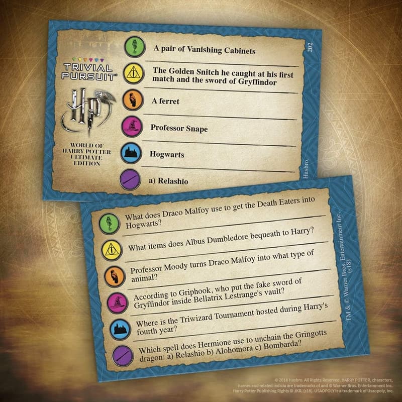 Harry Potter Ultimate Edition Trivial Pursuit Board Game