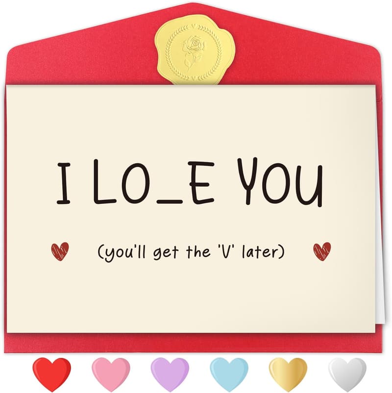 Funny Valentine's Day Card for Him - Romantic Gift for Men