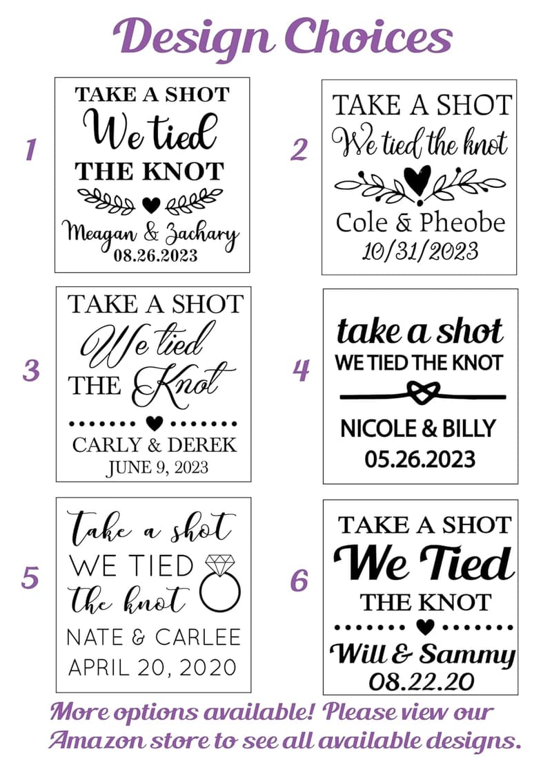 Wedding Shot Glasses - 