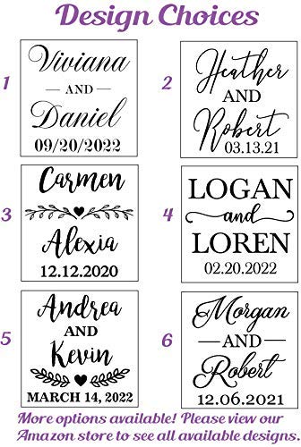 Personalized Wedding Shot Glasses with Monogram