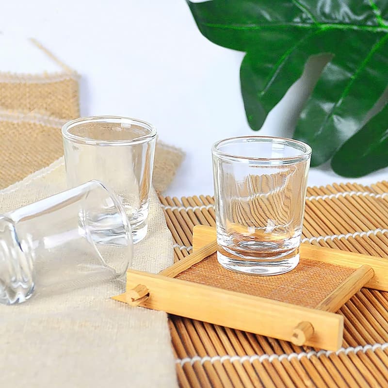 30 Pack Heavy Base Clear Shot Glasses, 1.6 oz