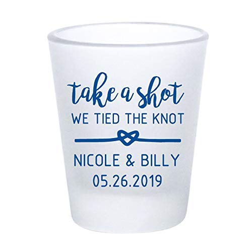 Personalized Wedding Shot Glasses - Frosted Favors in Bulk