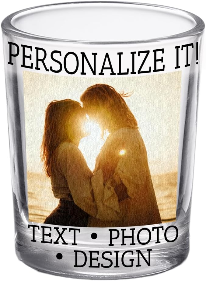 Personalized 2.5oz Photo Shot Glass for Mother's Day