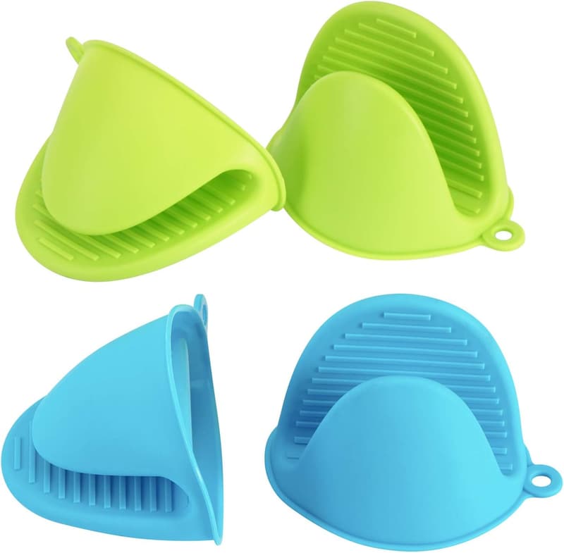 Silicone Oven Mitts Set – Heat Resistant Kitchen Potholders