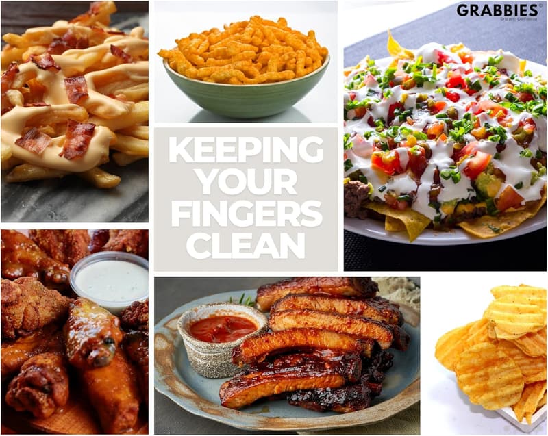 Silicone 3-Finger Covers for Mess-Free Eating & Cooking - 3 Pack