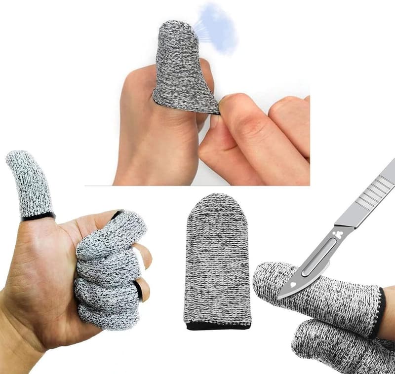 Reusable Anti-Cut Finger Covers for Work and Crafts (14 pcs)