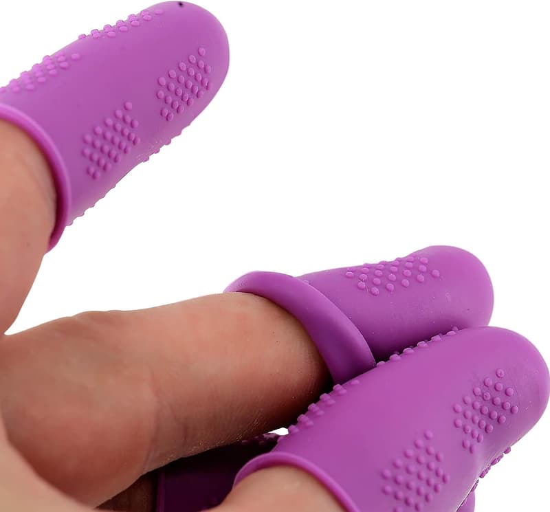Silicone Finger Protectors - 12-Pack for Sewing & Crafts