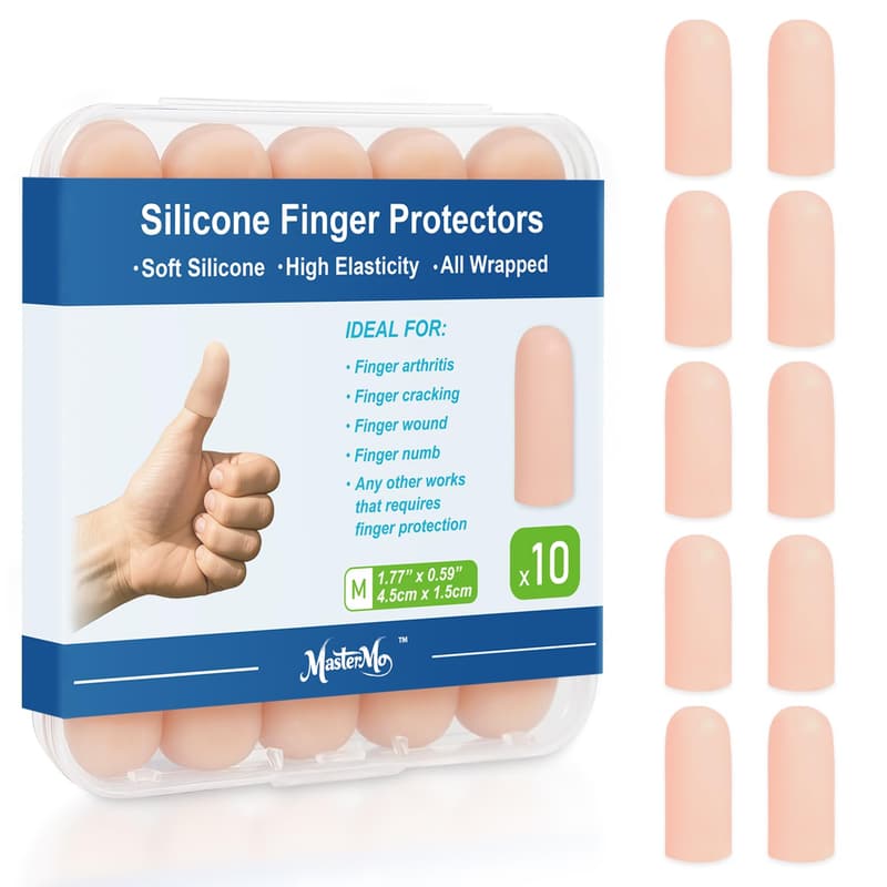 Silicone Finger Cots for Fingertip Protection and Pain Relief