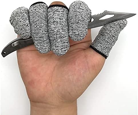Reusable Cut-Resistant Finger Cots - 12 PCS for Kitchen & Work