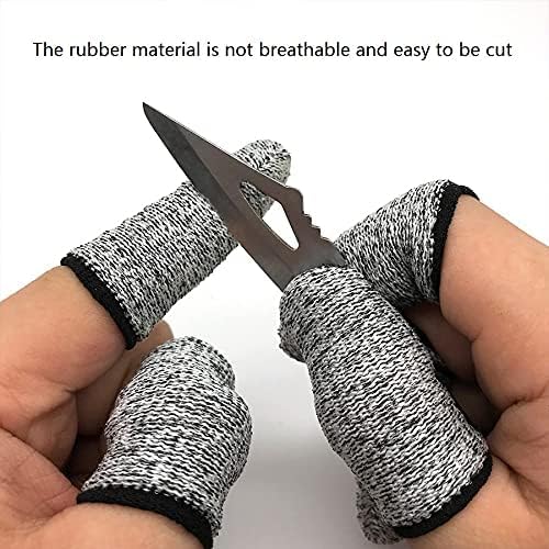 Reusable Cut-Resistant Finger Cots - 12 PCS for Kitchen & Work