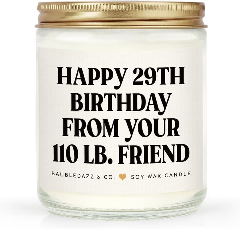 Funny Best Friend Birthday Candle - Handmade Lavender Soy Wax 7oz