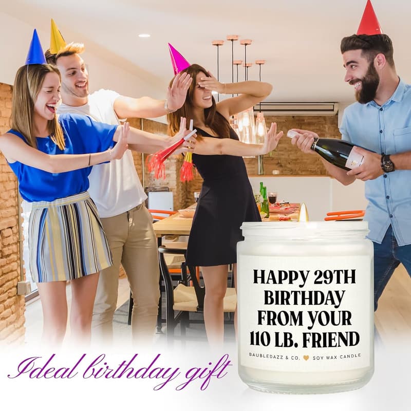 Funny Best Friend Birthday Candle - Handmade Lavender Soy Wax 7oz