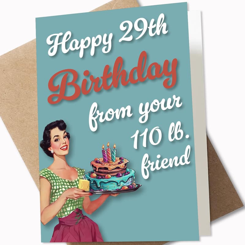 Best Friend Birthday Card for Women, Humorous Design