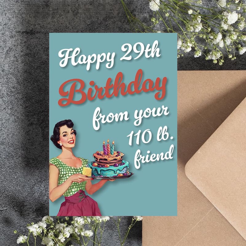 Best Friend Birthday Card for Women, Humorous Design