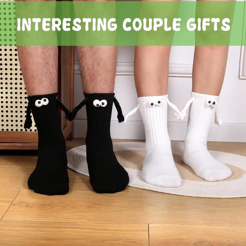 Funny Magnetic 3D Doll Socks for Couples’ Gifts