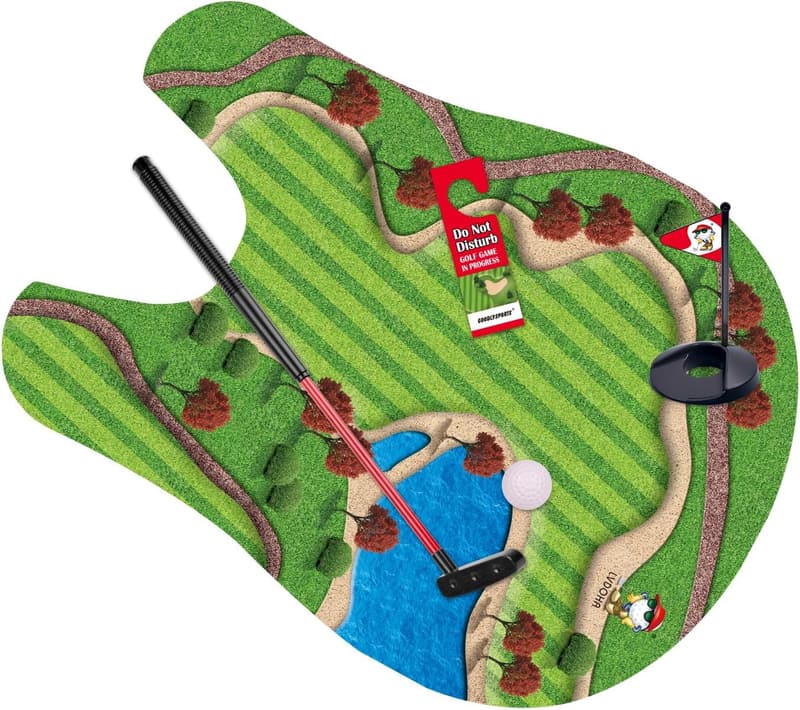 Funny Toilet Golf Mini Game - Gag Gifts for Dad