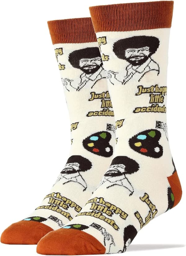 Novelty Crew Socks - Funny Cotton Gift for Men, Size 8-13
