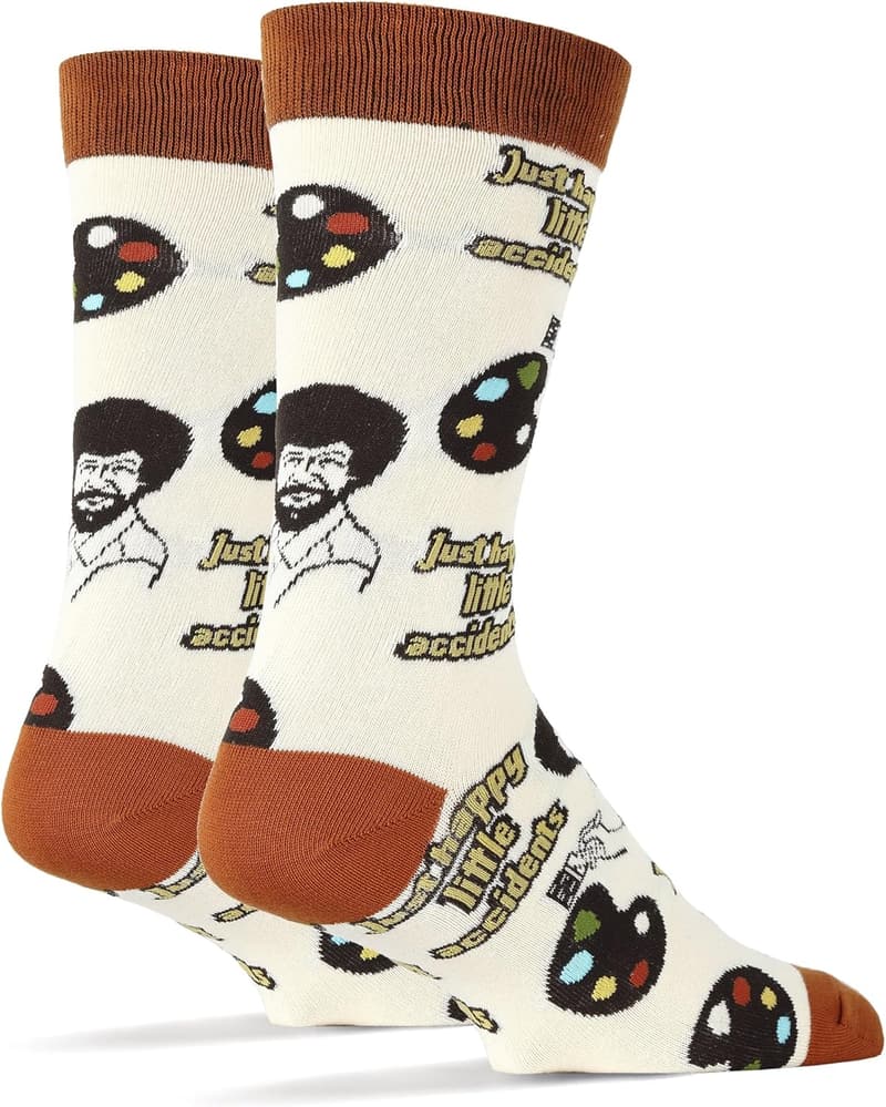 Novelty Crew Socks - Funny Cotton Gift for Men, Size 8-13