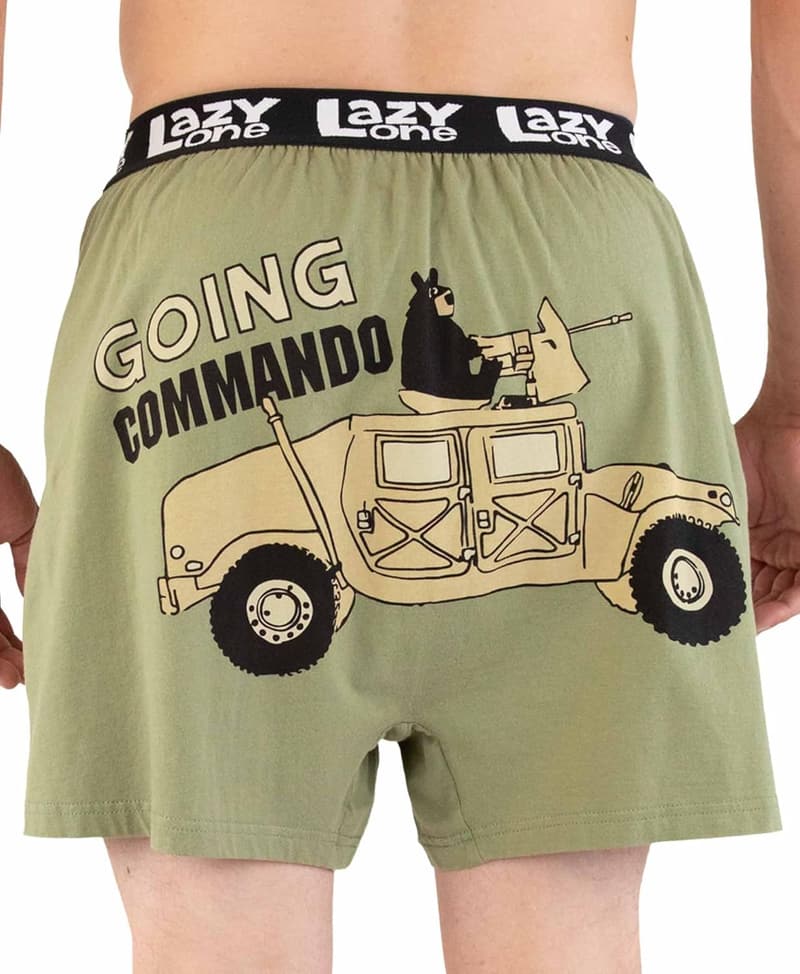 Funny Bear Boxer Shorts - Humorous Gag Gift for Men