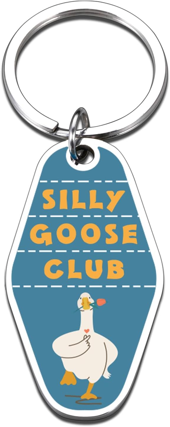 Vintage Silly Goose Keychain for Boyfriend or Husband