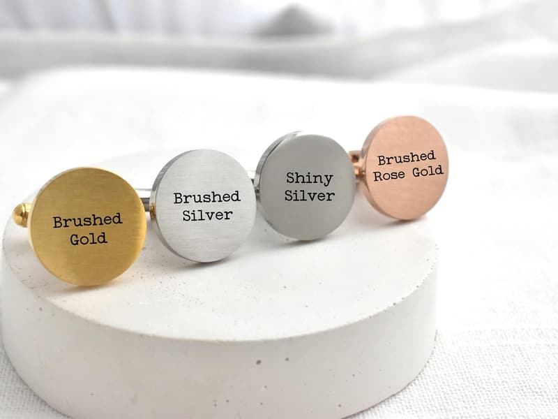 Father of the Bride Personalized Engraved Cufflinks