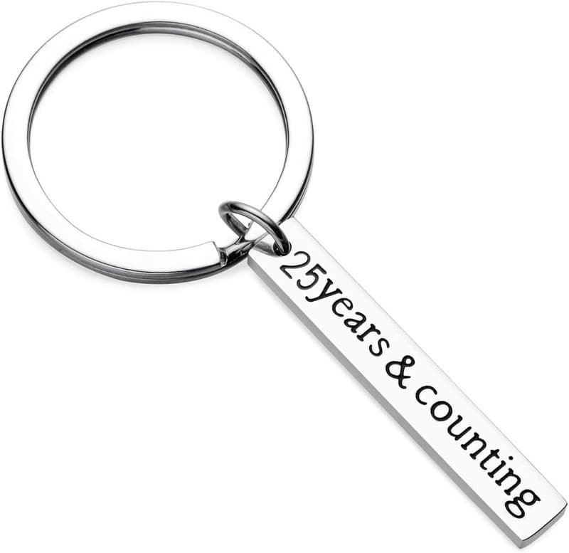 Anniversary Keychain Gift for Couples - Wedding & Valentine's Day