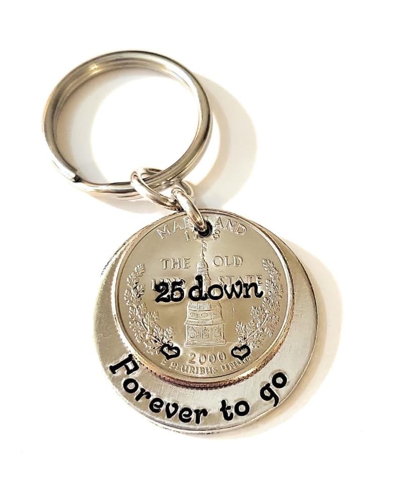 25th Anniversary Quarter Gift for Couples