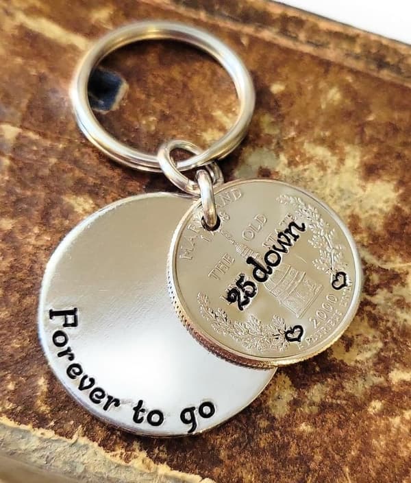 25th Anniversary Quarter Gift for Couples