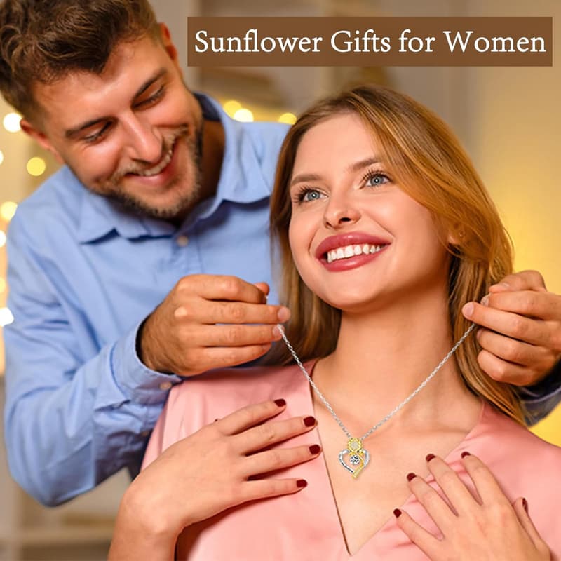 Sunflower Necklace for Women - Birthday & Anniversary Gift